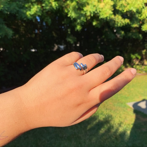 stacked silver ring 💓 - Picture 2 of 9